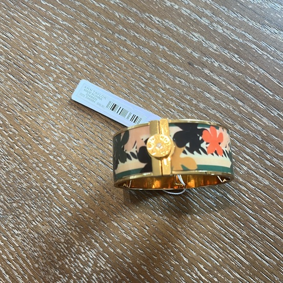 Ann Taylor Floral Enameled Cuff Bracelet - Picture 8 of 8